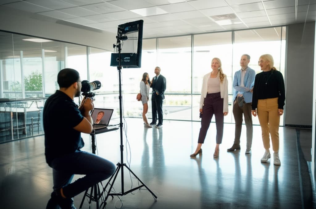 Team headshot session